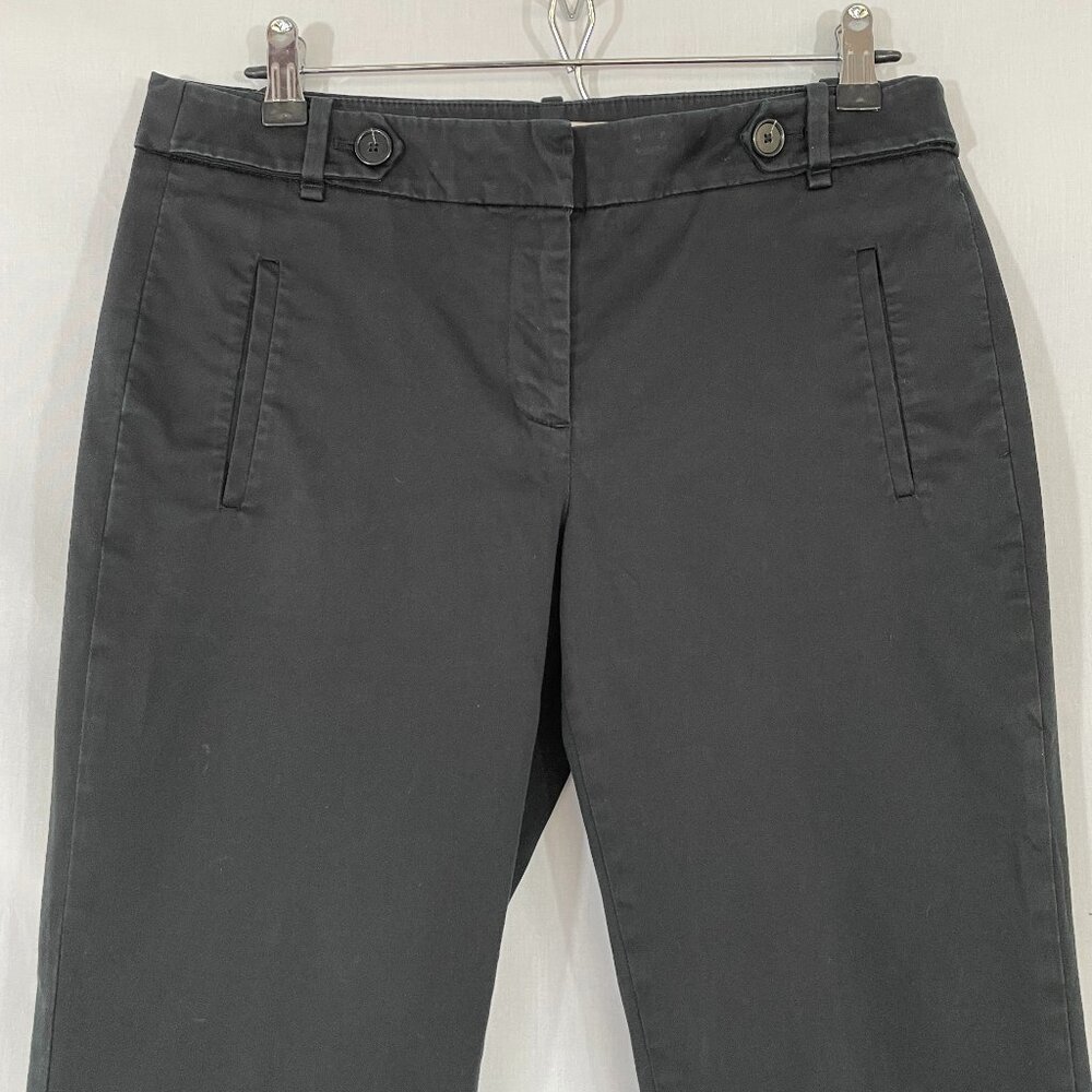 Ann Taylor LOFT Black Straight Leg Capri Pants Size 6